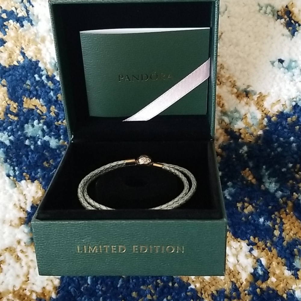 Leather Pandora Wrap Bracelet